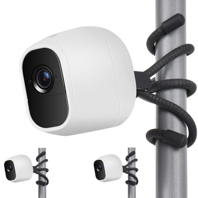 Uogw حامل ثلاثي مرن من Uogw - عبوة 2 متوافق مع Arlo Pro 4/Pro 2/Pro، Arlo Ultra، Arlo Baby، Arlo Pro 3، Arlo Go، Arlo Pro 5S 2K، Go 2، حامل حائط Arlo، قم بتثبيت كاميرا الأمان المنزلية Arlo في كل مكان. - Image 1